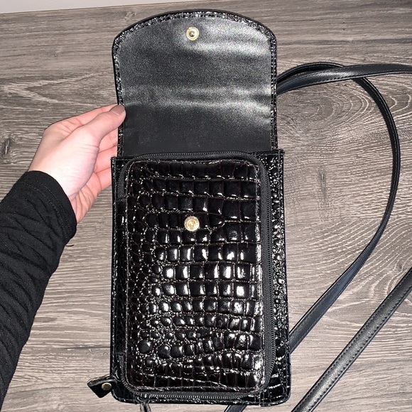 Vintage Leather Snakeskin Crossbody Bag - Picture 3 of 6
